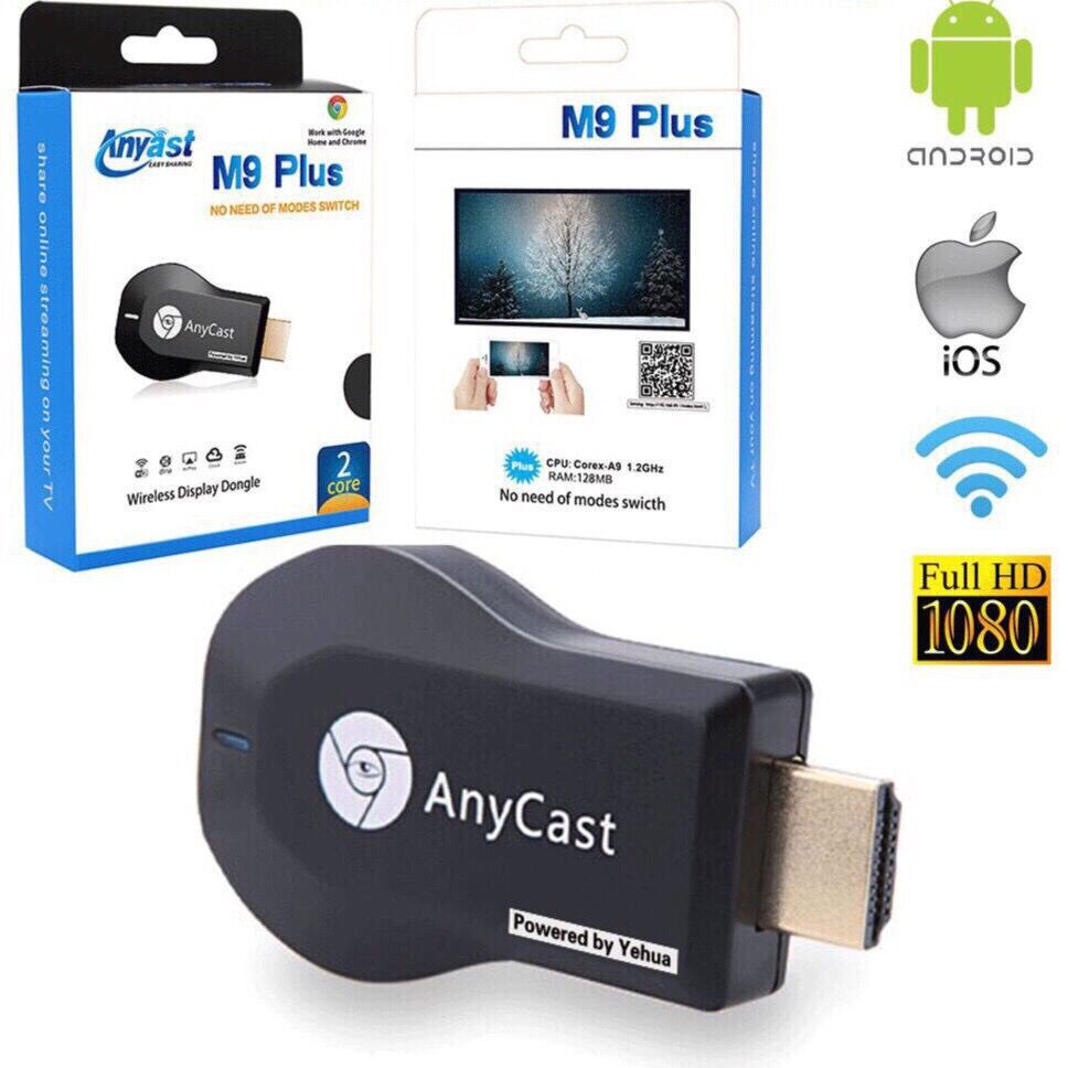 AnyCast M9Plus WiFi Receiver Airplay Display Miracast HDMI TV DLNA 1080P