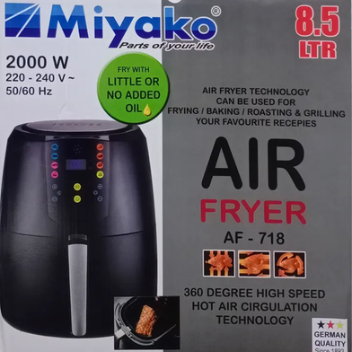 Miyako Digital Touch Control Panel Air Fryer 8.5L - AF-718