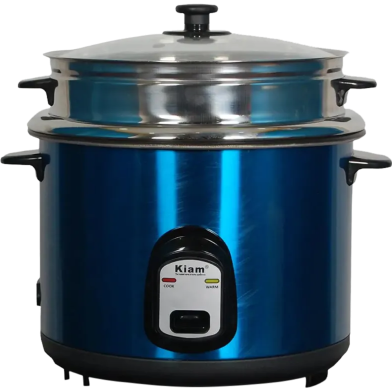 Kiam Sjbs 8802 Stainless Steel Double Pot Rice Cooker - 1.8 Liter