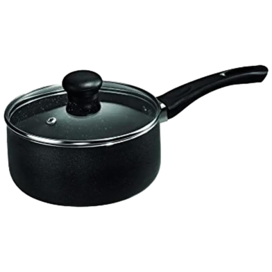 Kiam Non-Stick Milk Pan with Glass Lid-14Cm