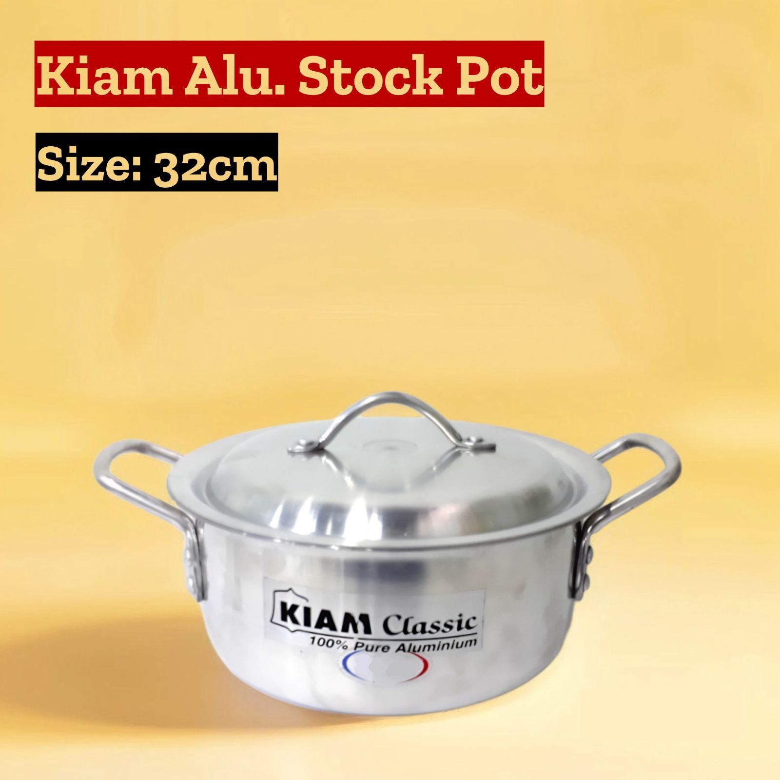 Kiam Classic Aluminium Stock Pot 32cm