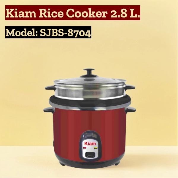 Kiam 2.8 Ltr Double Pot Rice Cooker SJBS-8704
