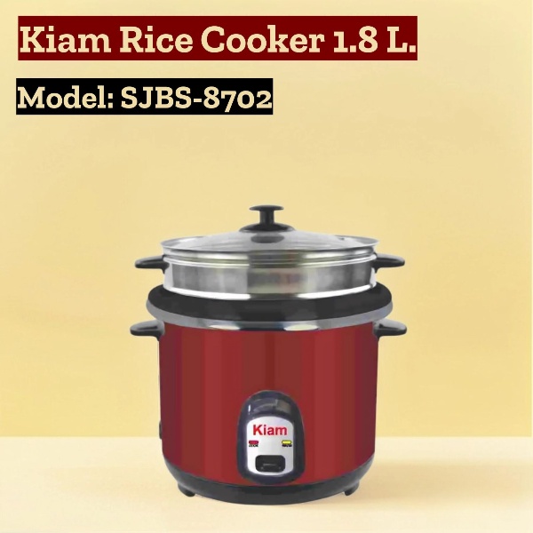 Kiam 1.8 Ltr Double Pot Rice Cooker SJBS-8702