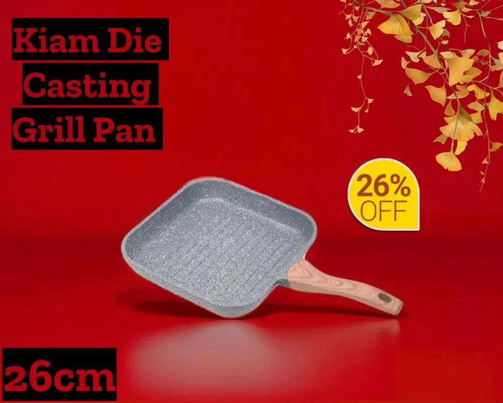 Kiam Grill Pans Non-Stick Die-Casting 26Cm