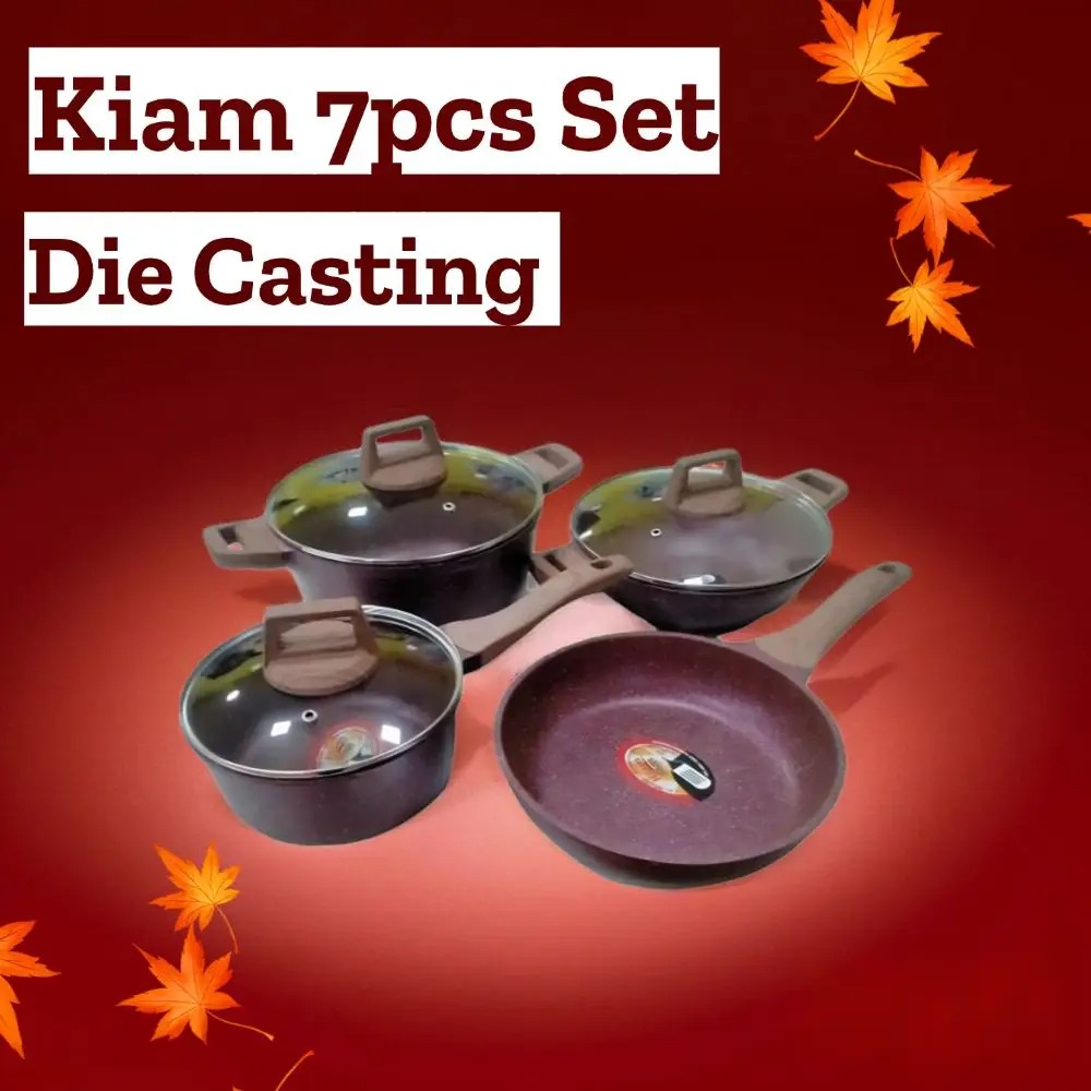 Kiam Die-Casting Cookware 7pes Set