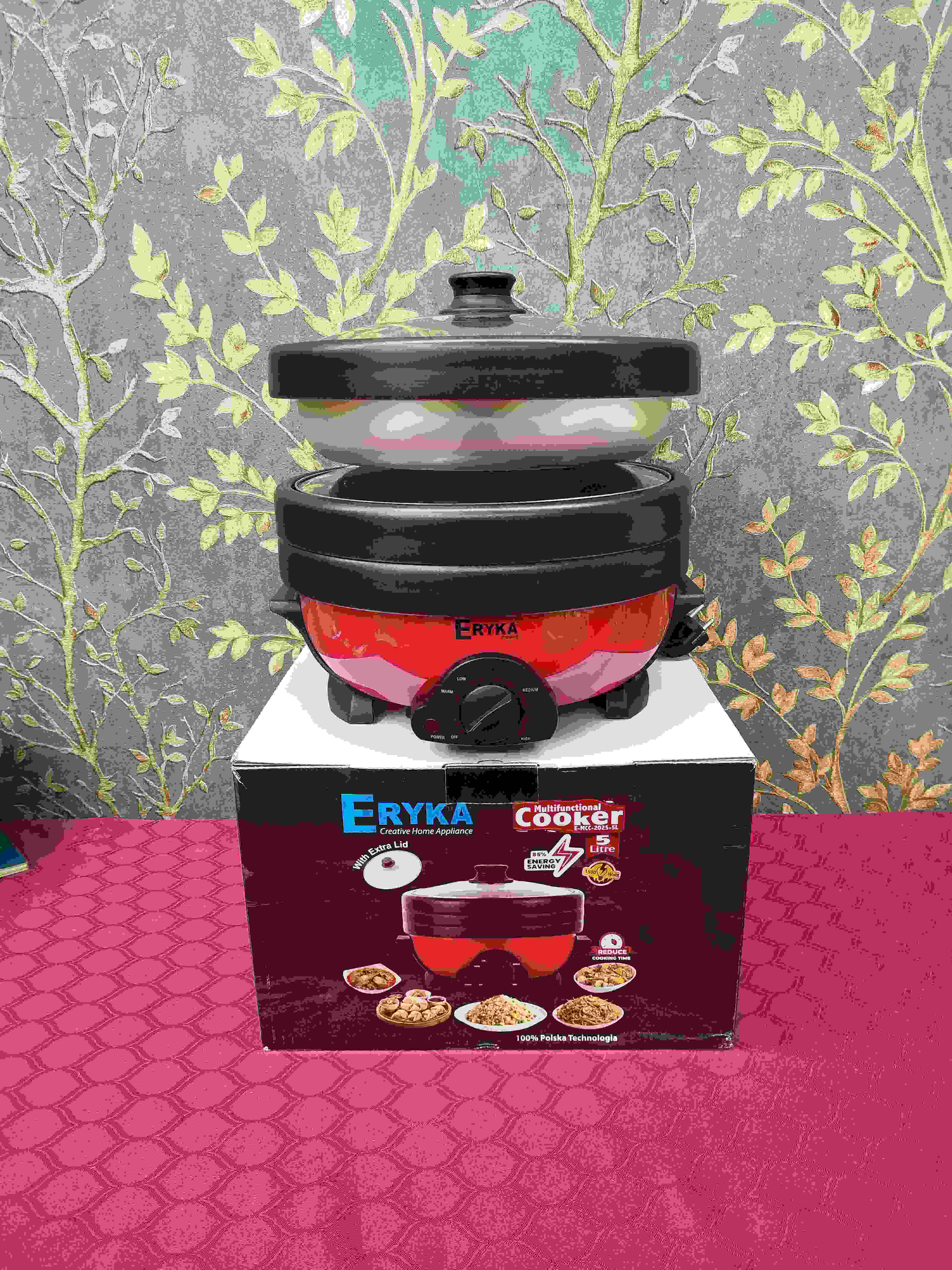 Eryka 5 Liter Multi Cooker 3 Pot With 2 Lid